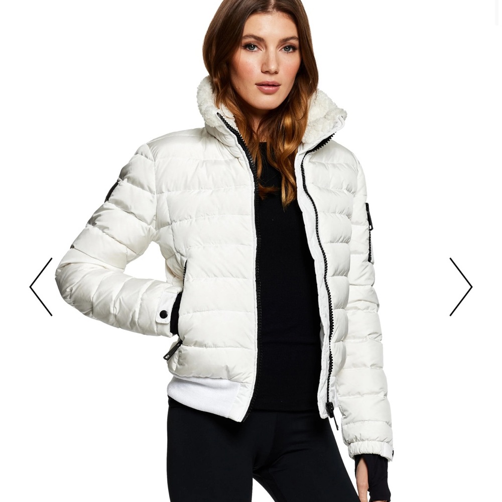 SAM. Saylor Down Ski Snow Jacket Bomber Matte White M Sold Out - Picture 3 of 4